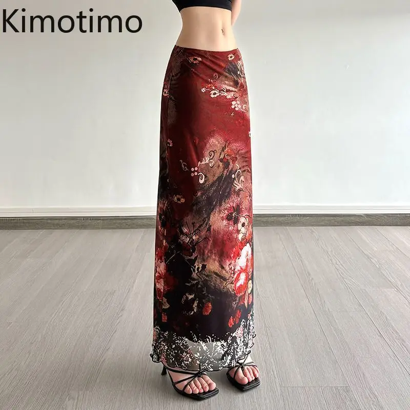 Kimotimo винтажная красная сетчатая длинная юбка с принтом женская темпераментная облегающая юбка с низкой талией Y2k эстетичная готическая универсальная юбка 
Kimotimo винтажная красная сетчатая длинная юбка с принтом женская темпераментная облегающая юбка с низкой талией Y2k эстетичная готическая универсальная юбка