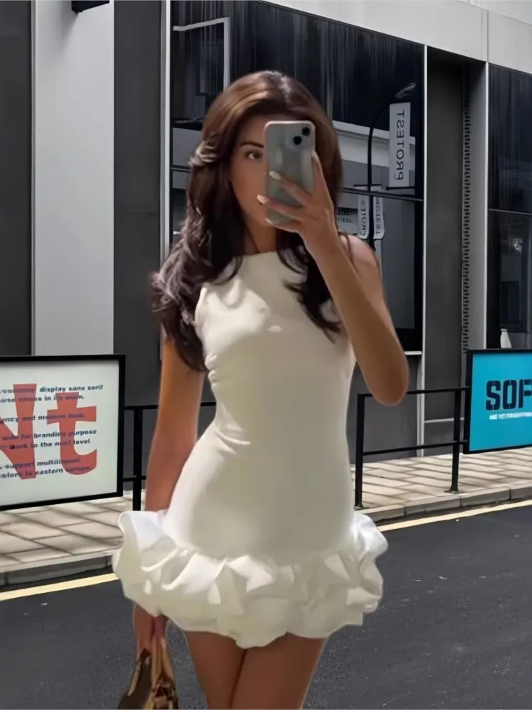 Summer Dresses For Women Solid Color Vestidos Temperament Casual Elegant Trendy Evening Mini Dress Sleeveless Party Banquet Slim
Summer Dresses For Women Solid Color Vestidos Temperament Casual Elegant Trendy Evening Mini Dress Sleeveless Party Banquet Slim