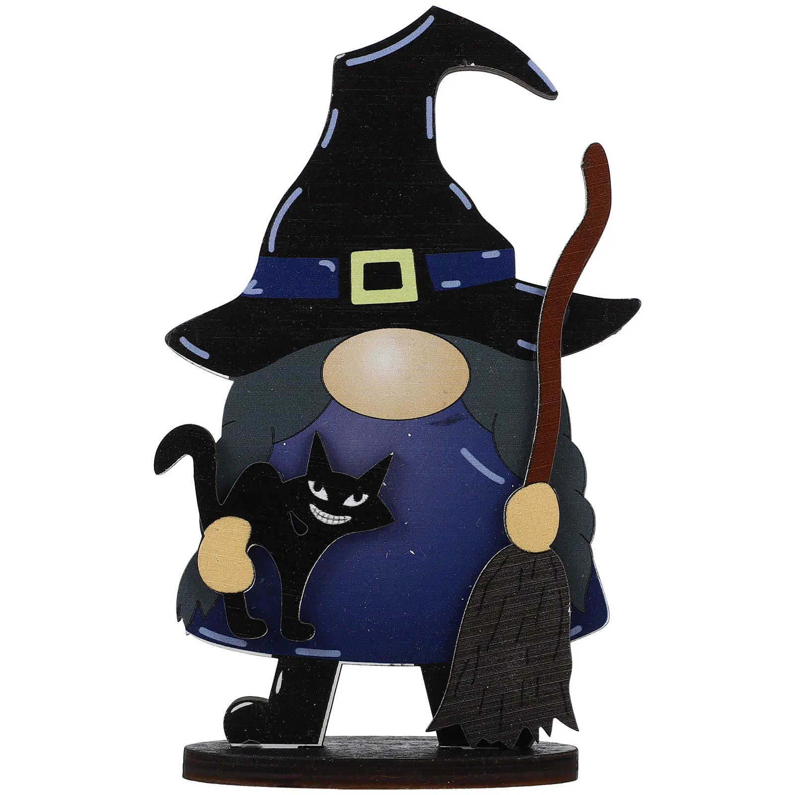 Wooden Witch Decoration Halloween naments Gnome Centerpiece Table Sign Festive Atmosphere Visual Enjoyment Desktop Crafts
Wooden Witch Decoration Halloween naments Gnome Centerpiece Table Sign Festive Atmosphere Visual Enjoyment Desktop Crafts