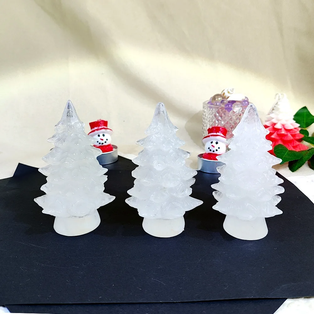 Natural Clear Quartz Crystal Hand Carved Christmas Tree Gifts Figurine Lucky Statue Crafts Healing Reiki Gems Home Decor Party
Natural Clear Quartz Crystal Hand Carved Christmas Tree Gifts Figurine Lucky Statue Crafts Healing Reiki Gems Home Decor Party