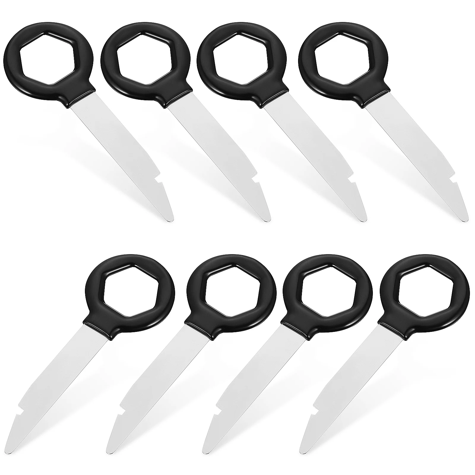 8pcs Black Coated Keys for Car Radio Removal Tools U-shaped Disassembly Stereo Remover Kit Easy to Use Long Lifespan
8pcs Black Coated Keys for Car Radio Removal Tools U-shaped Disassembly Stereo Remover Kit Easy to Use Long Lifespan