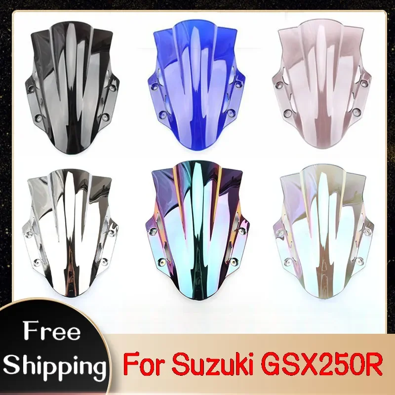 Motorcycle Windshield Windscreen Visor Fit For Suzuki GSX250R 2017-2021 Wind Deflector Shield Screen Notwith Bracket Accessories
Motorcycle Windshield Windscreen Visor Fit For Suzuki GSX250R 2017-2021 Wind Deflector Shield Screen Notwith Bracket Accessories