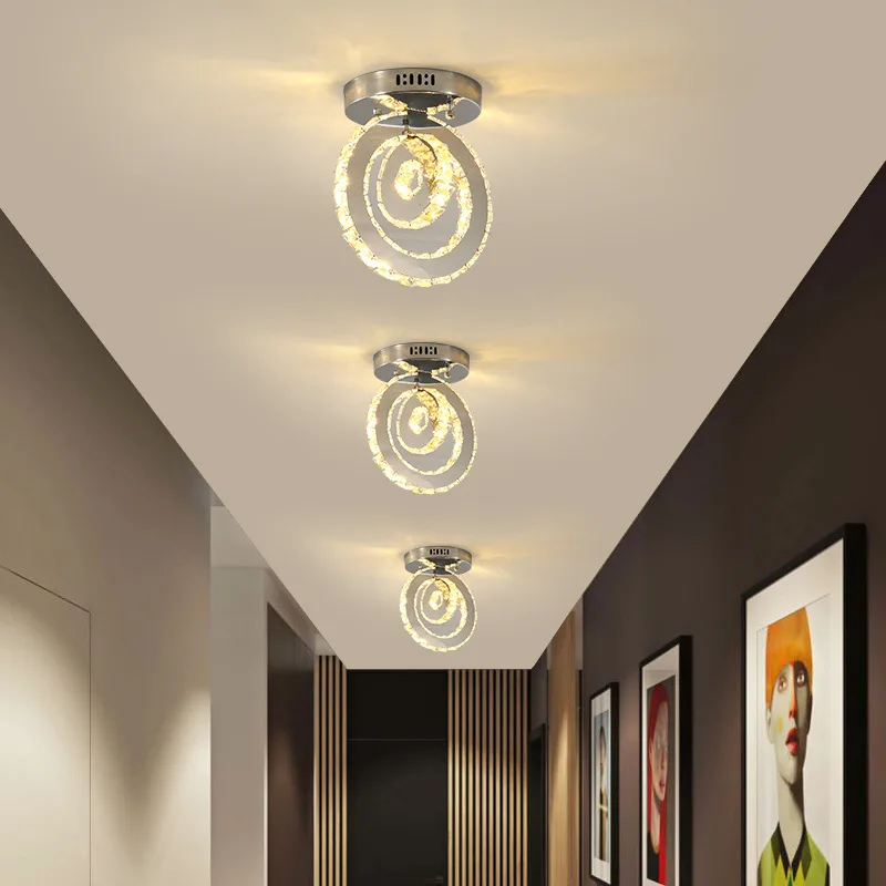 Crystal Hallway Led Vestibule Lamp Creative Personality Porch Entry Light Modern Simple Balcony Ceiling Lamp
Crystal Hallway Led Vestibule Lamp Creative Personality Porch Entry Light Modern Simple Balcony Ceiling Lamp