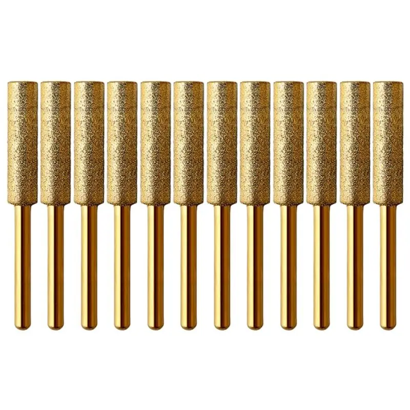 A23P 12PCS Diamond Coated Cylindrical Burr 5.5Mm Chainsaw Sharpener Set Stone File Chain Saw Sharpening Carving Grinding Tools S
A23P 12PCS Diamond Coated Cylindrical Burr 5.5Mm Chainsaw Sharpener Set Stone File Chain Saw Sharpening Carving Grinding Tools S