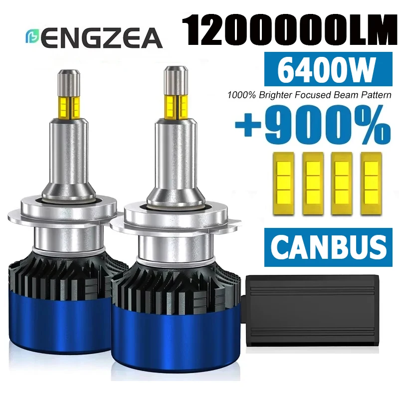 ENGZEA 360 H7 LED Car Headlight Bulb 6400W 12000000LM Canbus H8 H9 H11 Fog Lights 9006 Hb4 9005 HB3 9012 Hir2 Led Lamp 6000K 12V
ENGZEA 360 H7 LED Car Headlight Bulb 6400W 12000000LM Canbus H8 H9 H11 Fog Lights 9006 Hb4 9005 HB3 9012 Hir2 Led Lamp 6000K 12V