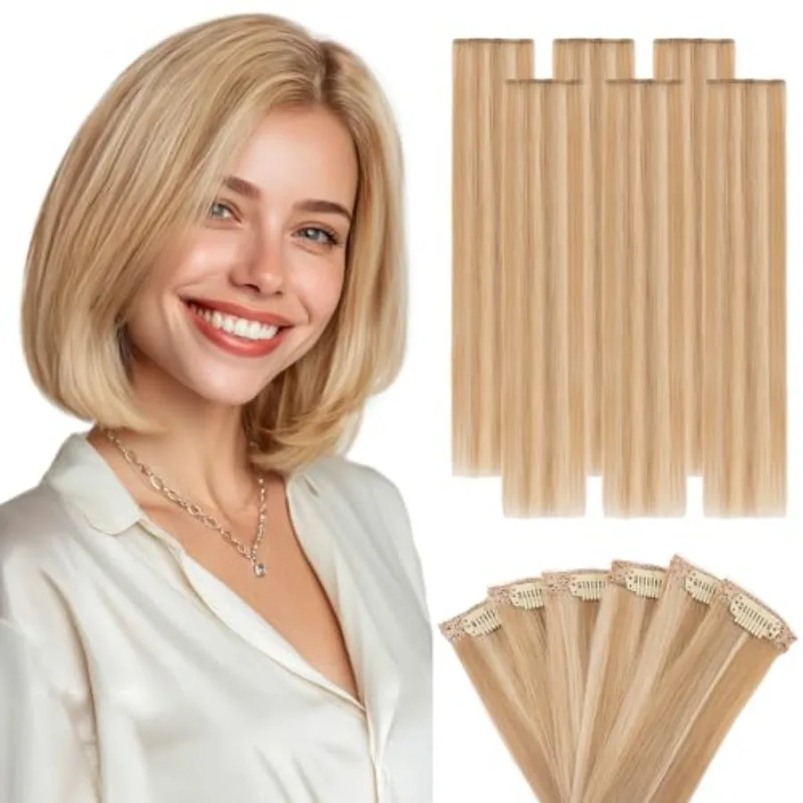 Hairro 6PCS 6 Clips In Short Hair Extensions Remy Real Human Hair Clip Ins Mini Clip On Hairpin Hairpieces For Women 31g 10 Inc
Hairro 6PCS 6 Clips In Short Hair Extensions Remy Real Human Hair Clip Ins Mini Clip On Hairpin Hairpieces For Women 31g 10 Inc