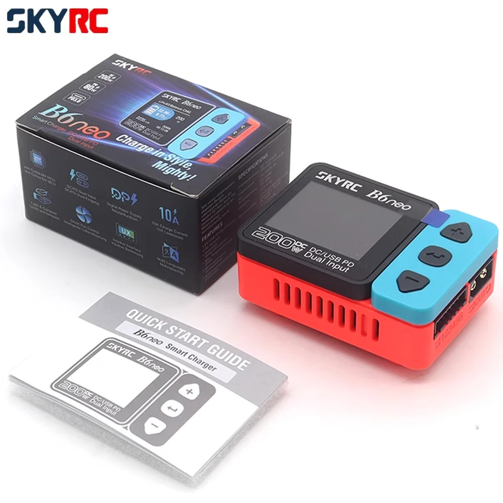 SkyRC Sky RC B6 Neo DC 200W/ PD 80W Digital Balance Battery Charger/ Discharger XT60/ Type-C Port For 1-6S Lipo/LiFe/LiHV, NiMH
SkyRC Sky RC B6 Neo DC 200W/ PD 80W Digital Balance Battery Charger/ Discharger XT60/ Type-C Port For 1-6S Lipo/LiFe/LiHV, NiMH