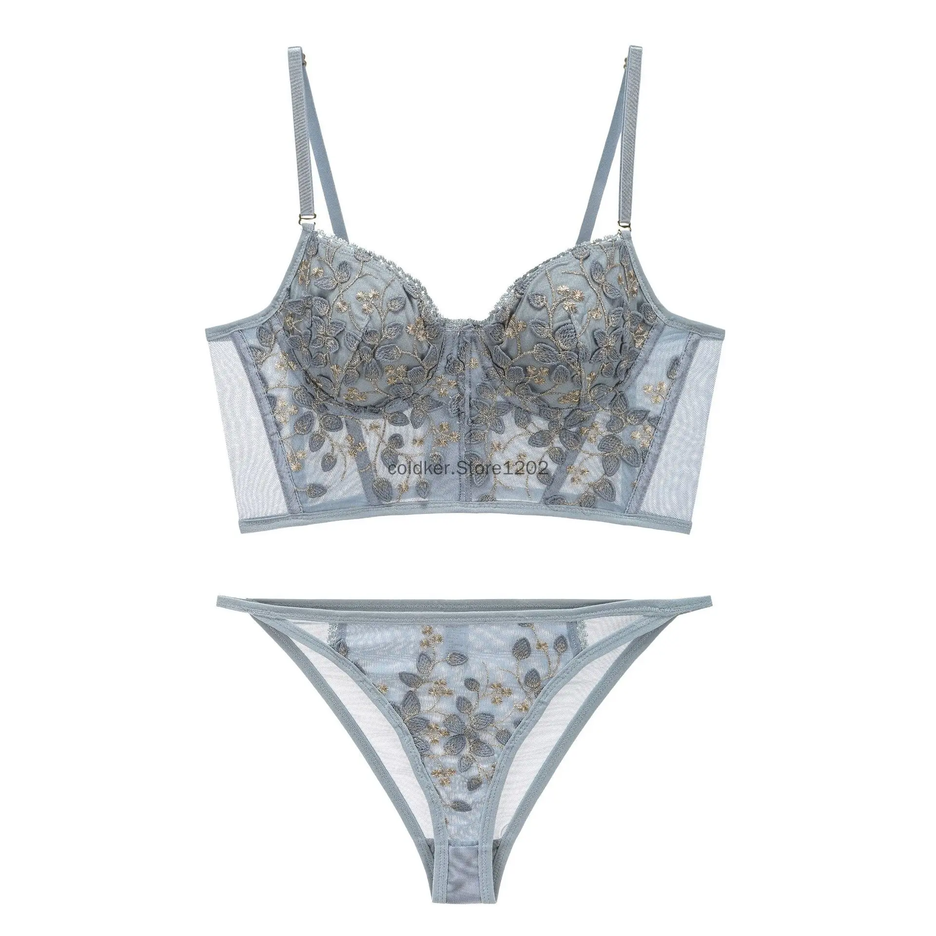 Elegant Blue Lace Bra and Panty Set Sexy Lingerie for Women Embroidered Floral Design Underwear Perfect for Romantic Nights
Elegant Blue Lace Bra and Panty Set Sexy Lingerie for Women Embroidered Floral Design Underwear Perfect for Romantic Nights