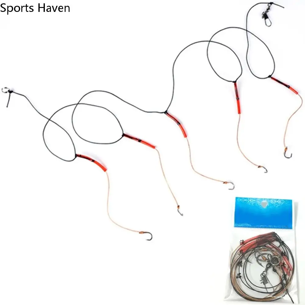 1PC Swivel Fishhooks String Hook Set 5 # -13 # High Carbon Steel Single Hook Rigs Swivel Fishing Accessories
1PC Swivel Fishhooks String Hook Set 5 # -13 # High Carbon Steel Single Hook Rigs Swivel Fishing Accessories