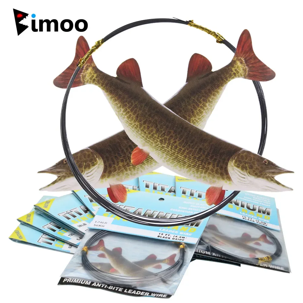 6LB-124LB 4.6m Single Strand Kink-Resistant Nickel Titanium Lead Wire Fishing Leader Line For Saltwater Big Game Fish Accessory
6LB-124LB 4.6m Single Strand Kink-Resistant Nickel Titanium Lead Wire Fishing Leader Line For Saltwater Big Game Fish Accessory