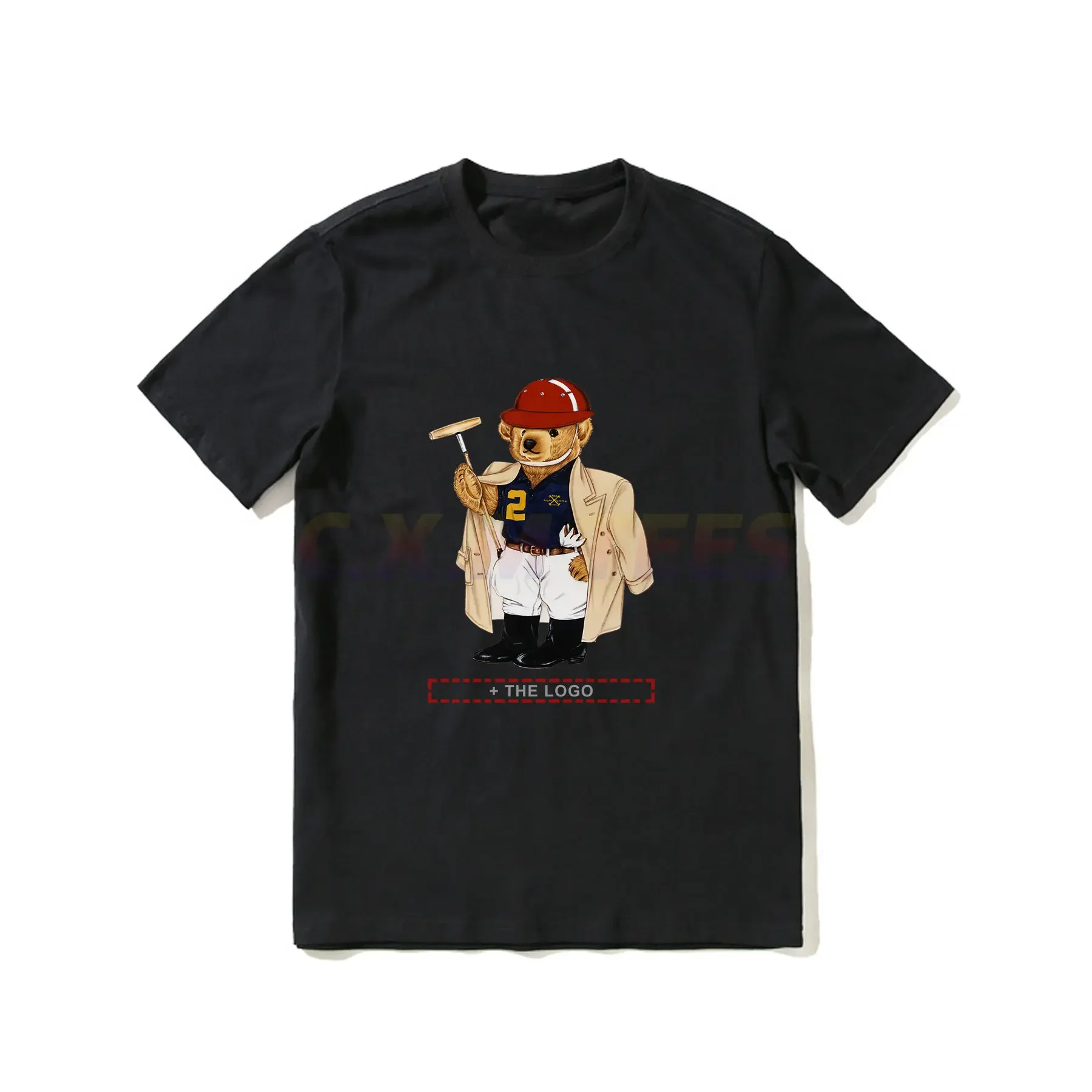 Hot Sale Summer 100% Cotton Cartoon Ralphs Bear Black T Shirt Men Laurens Short Sleeves Hip Hop Streetwear T-shirt
Hot Sale Summer 100% Cotton Cartoon Ralphs Bear Black T Shirt Men Laurens Short Sleeves Hip Hop Streetwear T-shirt