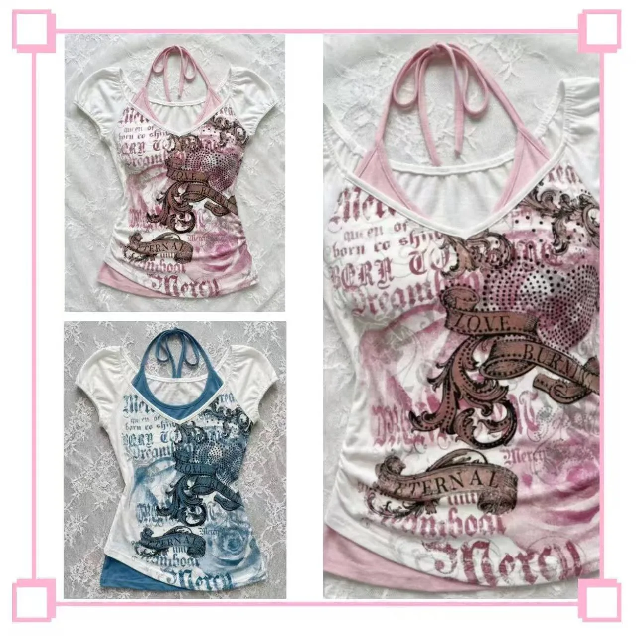 Y2K Women's Star Print Tank Top V Neck Sleeveless Eyelet Decor Slim Fit Layka Letter Crop Top
Y2K Women's Star Print Tank Top V Neck Sleeveless Eyelet Decor Slim Fit Layka Letter Crop Top