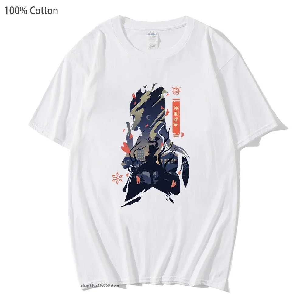 Ayaka Kamisato T-Shirts for Men Genshin Impact Graphic Printed Tshirt Game Cartoon Harajuku Tees 100% Cotton Streetwear Men Tops
Ayaka Kamisato T-Shirts for Men Genshin Impact Graphic Printed Tshirt Game Cartoon Harajuku Tees 100% Cotton Streetwear Men Tops