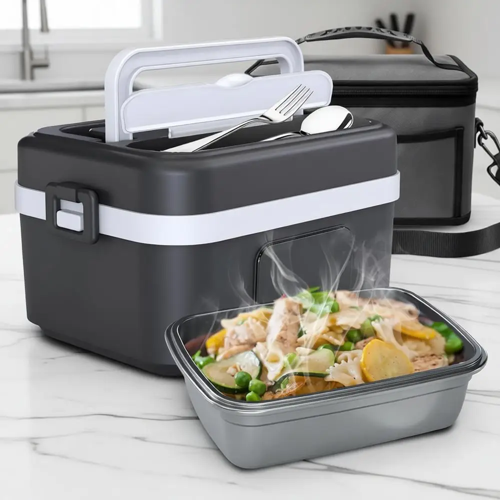 Electric Lunch Box with 6 Temp Levels, Rechargeable Portable Food Warmer Box, Leak-Proof 1L Hot Lunch Heater with Timer, Insulat
Electric Lunch Box with 6 Temp Levels, Rechargeable Portable Food Warmer Box, Leak-Proof 1L Hot Lunch Heater with Timer, Insulat