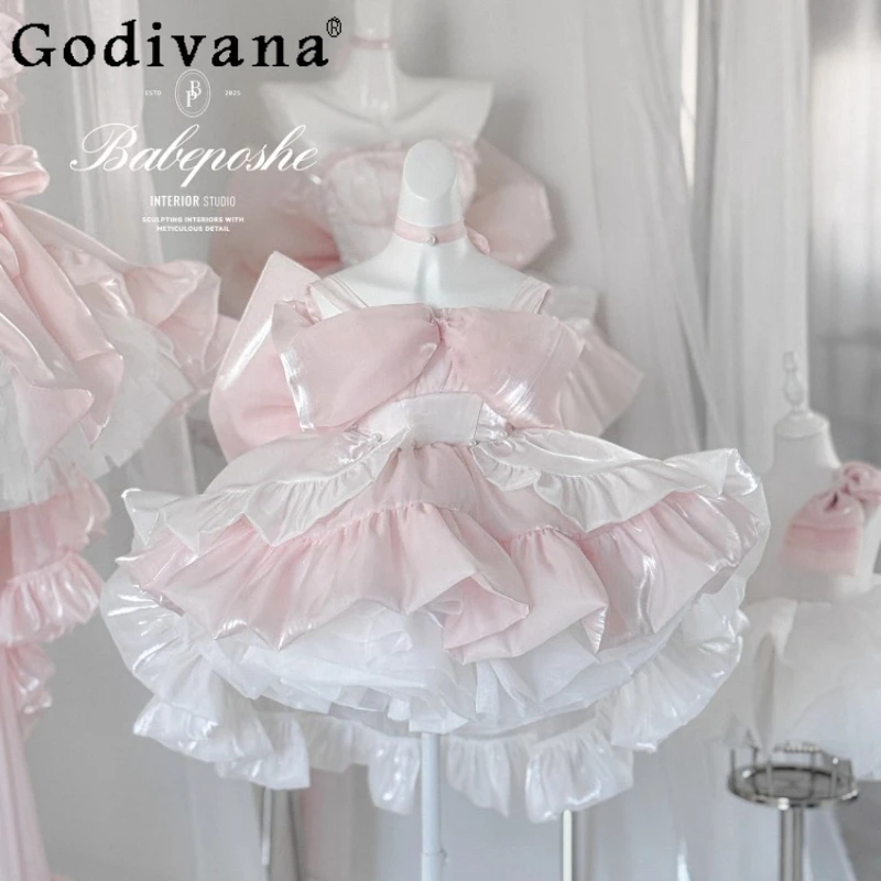 Sweet Baby Girls Pink Princess Dress Kawaii Y2K Big Bow Children Kids Cos Strapless Lolita Birthday Party Puffy Tutu Dresses
Sweet Baby Girls Pink Princess Dress Kawaii Y2K Big Bow Children Kids Cos Strapless Lolita Birthday Party Puffy Tutu Dresses