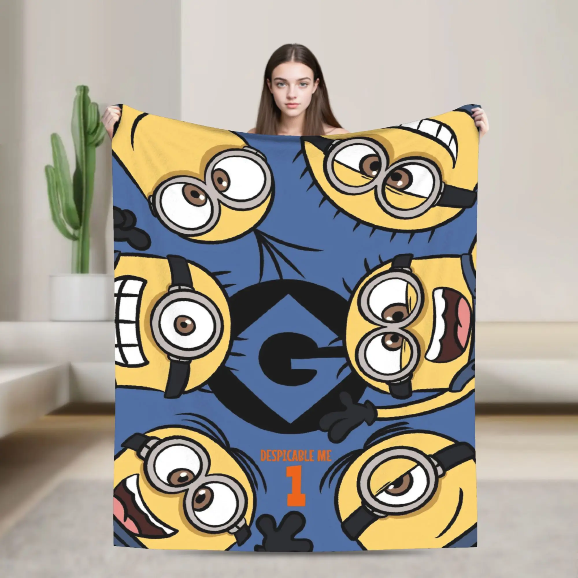 M-Minions Cute Cartoon Blanket Multiple Sizes Super Soft Cozy Throw Blankets for Couch Sofa and Bed
M-Minions Cute Cartoon Blanket Multiple Sizes Super Soft Cozy Throw Blankets for Couch Sofa and Bed