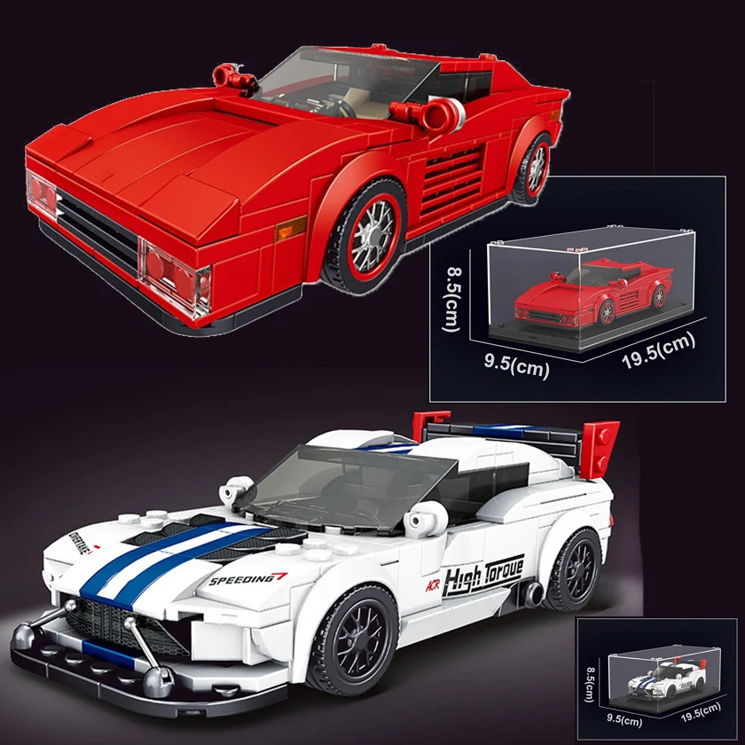 MOC Famous Sports Car Technology Building Blocks With Clear Display Box Speed Racing Cars Assembly Supercar Model Toys Bricks
MOC Famous Sports Car Technology Building Blocks With Clear Display Box Speed Racing Cars Assembly Supercar Model Toys Bricks