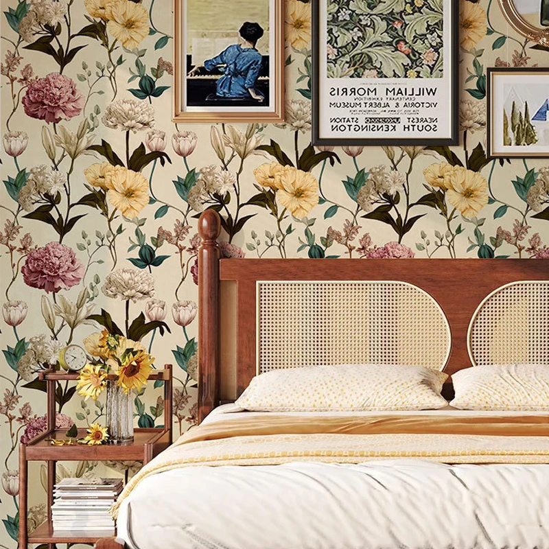 Floral Self-adhesive PVC Wallpaper Flower Peel and Stick Living Room Home Decorations Cabinet Sticker
Floral Self-adhesive PVC Wallpaper Flower Peel and Stick Living Room Home Decorations Cabinet Sticker