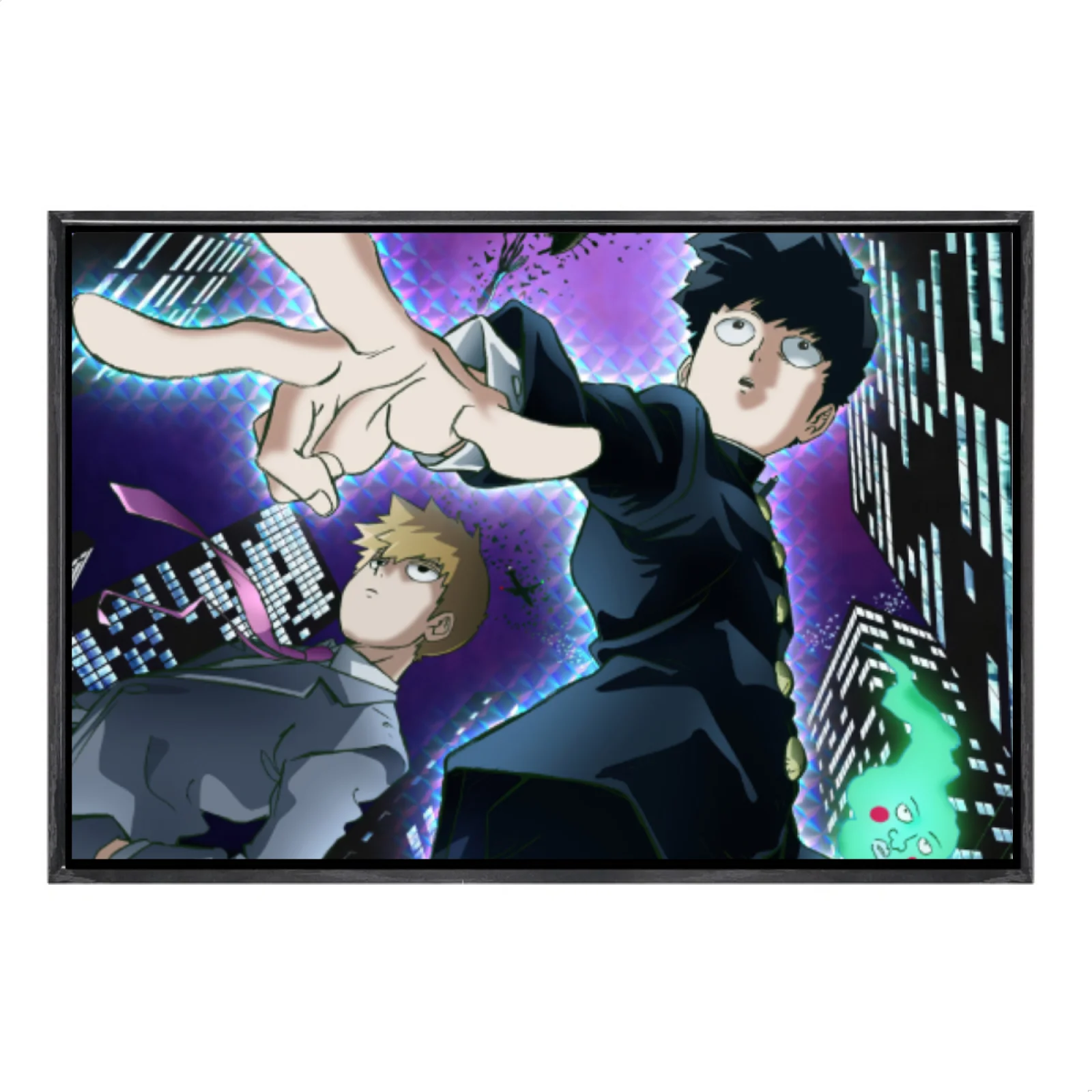 Японская манга, многоразмерный холст, постер в двойной рамке, настенное искусство, Моб Психо 100, домашний декор
Японская манга, многоразмерный холст, постер в двойной рамке, настенное искусство, Моб Психо 100, домашний декор