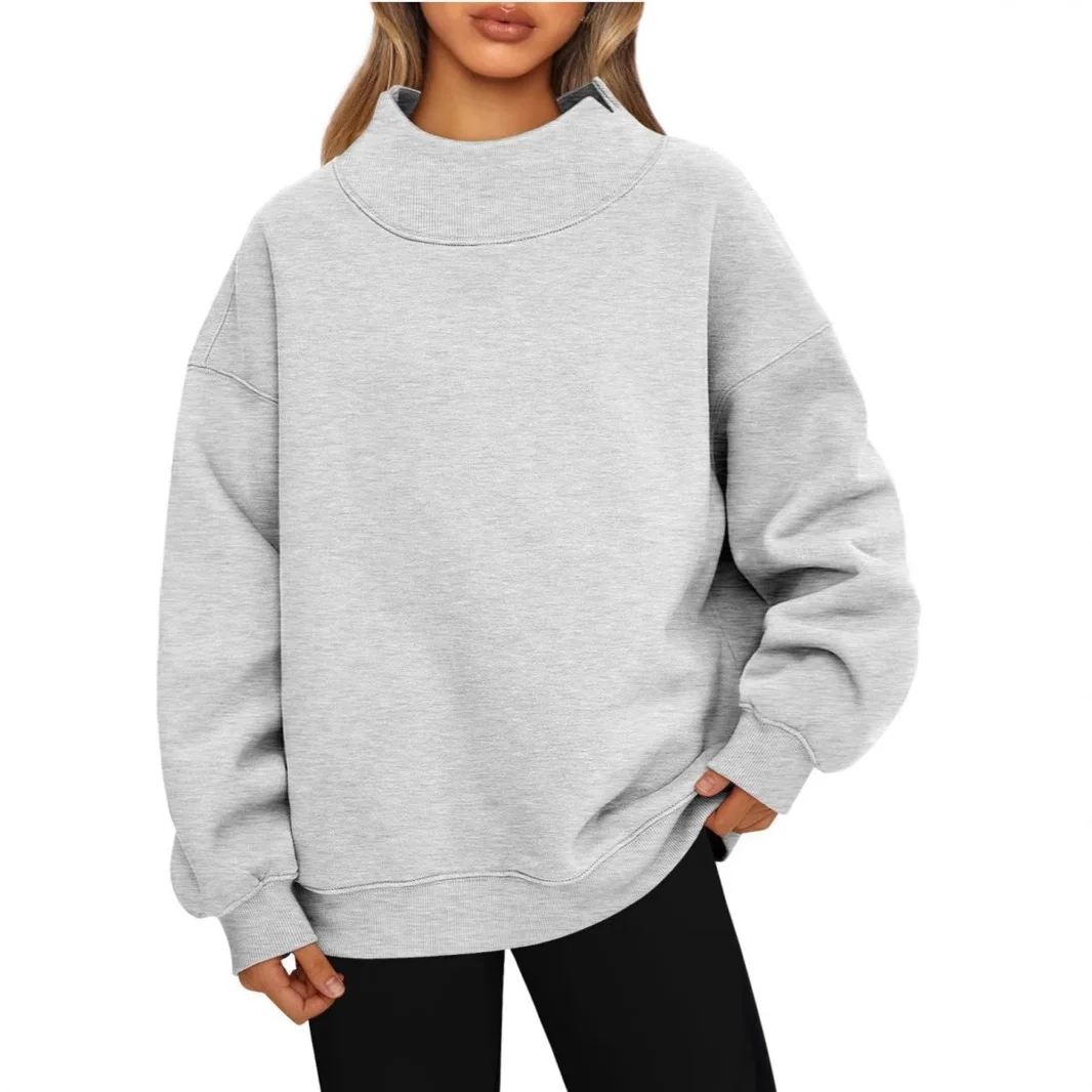 Women's Fleece Lined Long Sleeve Hoodie Sweatshirt Casual Comfortable Polyester Fiber High Collar Pull over Sportswear
Women's Fleece Lined Long Sleeve Hoodie Sweatshirt Casual Comfortable Polyester Fiber High Collar Pull over Sportswear