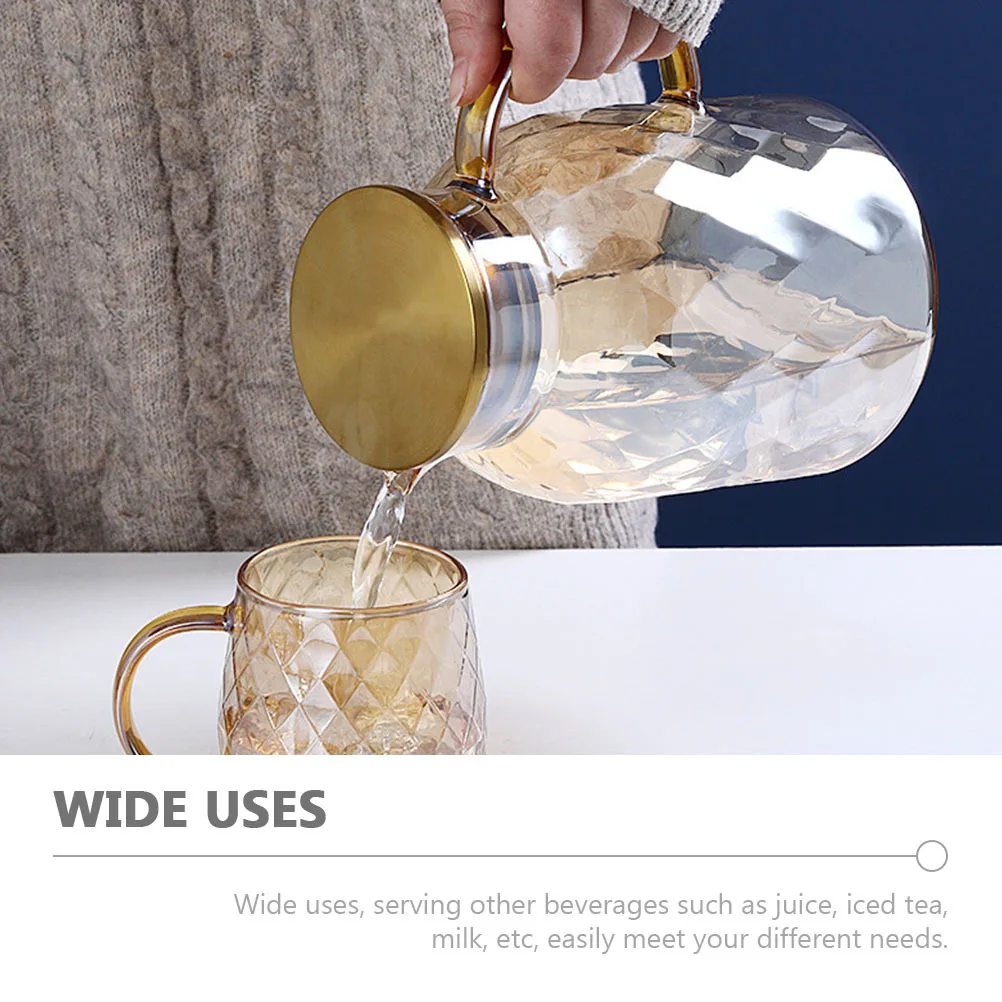 Large Capacity Cold Water Kettle Glass Beverage Dispenser for Juice Iced Tea Milk Outdoor Party Picnic Bbq Home Kitchen Use Cool
Large Capacity Cold Water Kettle Glass Beverage Dispenser for Juice Iced Tea Milk Outdoor Party Picnic Bbq Home Kitchen Use Cool