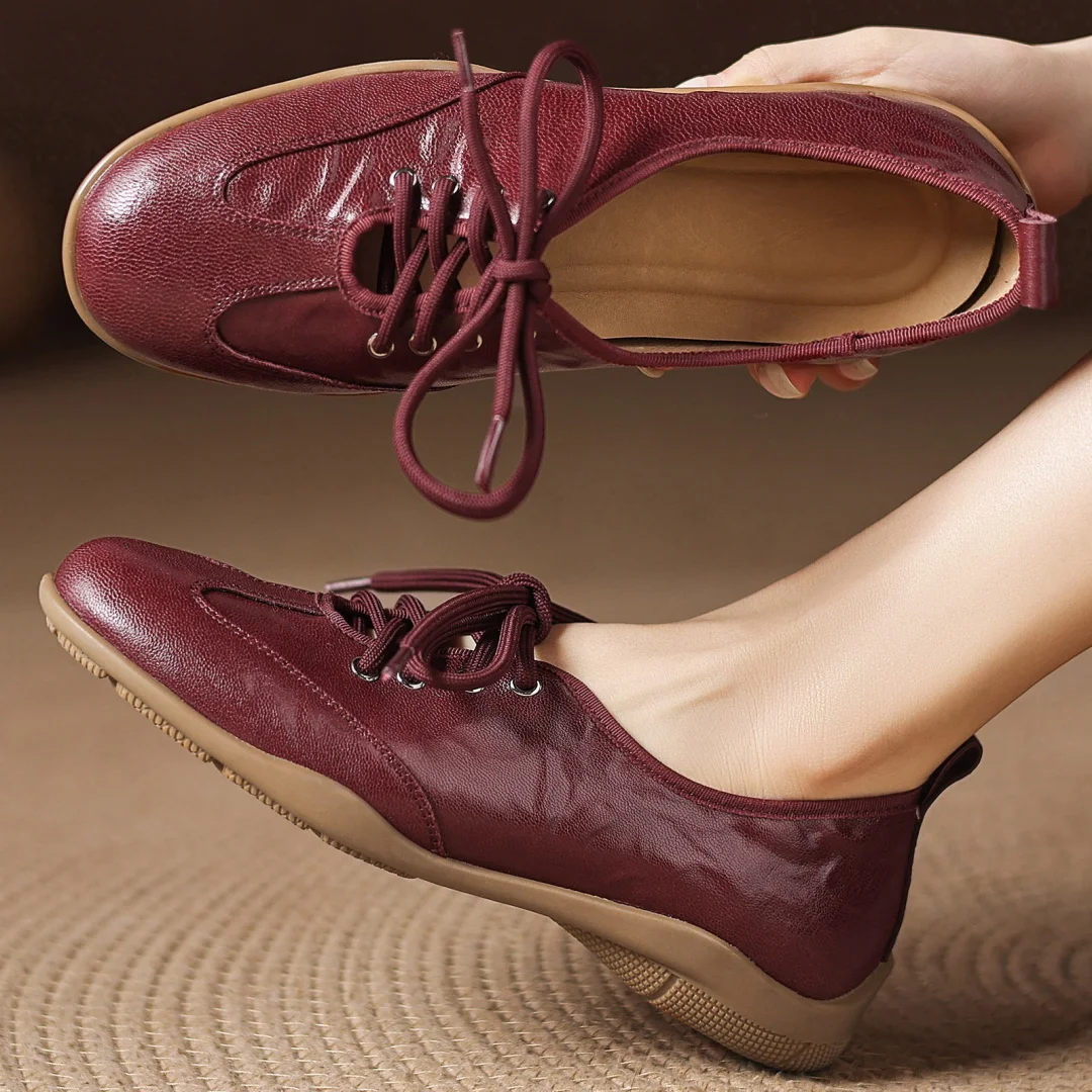 danxuefei women's sheepskin round toe lace-up flats sneakers high quality soft comfortable casual espadrilles shoes for woman 40
danxuefei women's sheepskin round toe lace-up flats sneakers high quality soft comfortable casual espadrilles shoes for woman 40