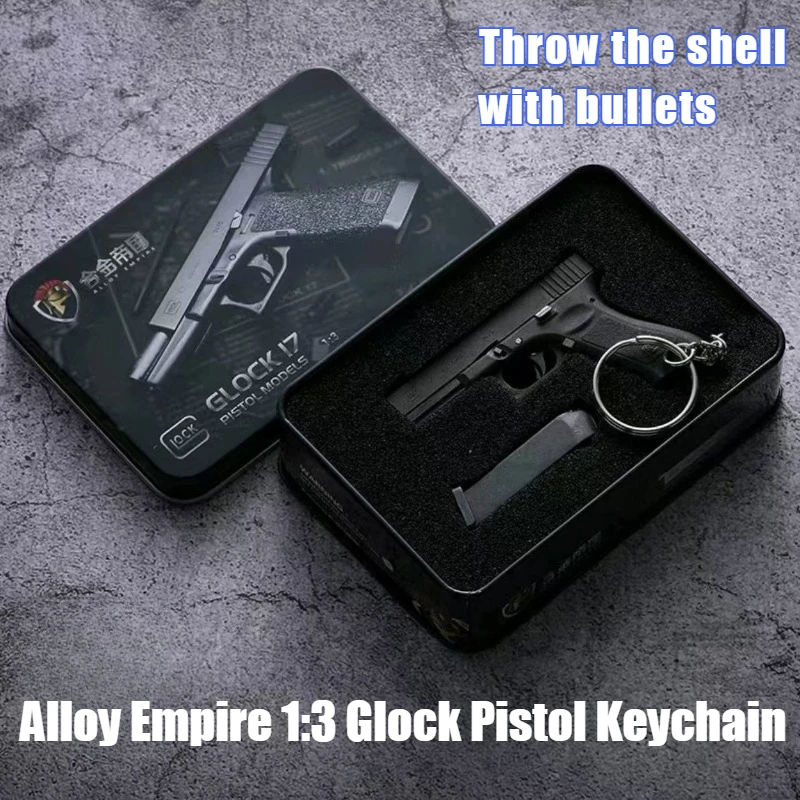 1:3 Alloy Empire GLK G17 Pistol Model Assemble Mini Toy Gun Keychain Toys for Boys Gifts for Adults Office Decoration Figuriness
1:3 Alloy Empire GLK G17 Pistol Model Assemble Mini Toy Gun Keychain Toys for Boys Gifts for Adults Office Decoration Figuriness