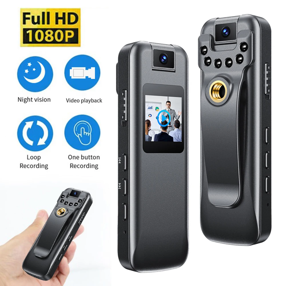 Full 1080P HD Mini Camera Infrared Night Vision Digital Camera with LED Screen Small Camcorder Body Cam for Home Office
Full 1080P HD Mini Camera Infrared Night Vision Digital Camera with LED Screen Small Camcorder Body Cam for Home Office