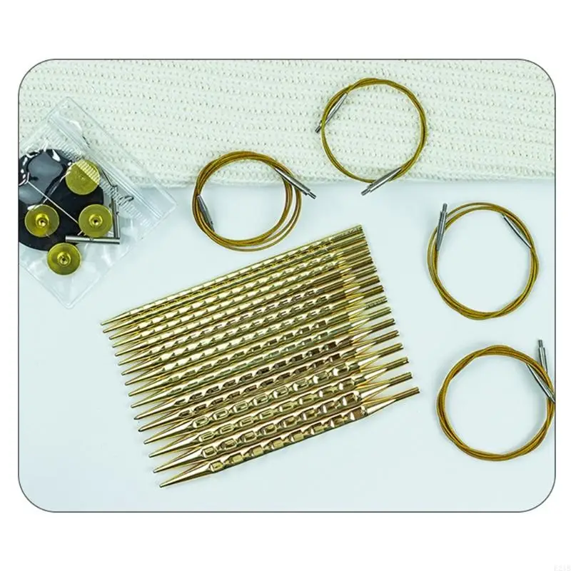 8Pair Stainless Steel Circular Knitting Needle Interchangeable Sweater Needle with Bag for Weaving Sweaters Sock Hat
8Pair Stainless Steel Circular Knitting Needle Interchangeable Sweater Needle with Bag for Weaving Sweaters Sock Hat