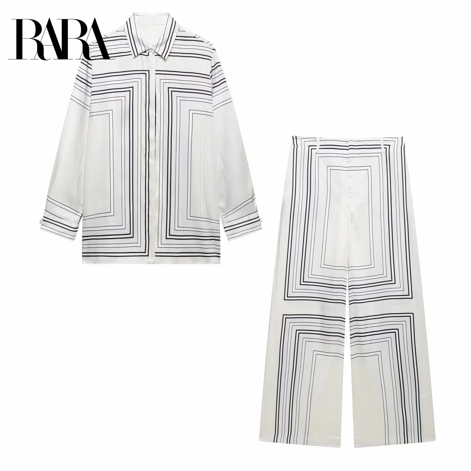RARA Printed Square Loose Shirt and Printed Wide - Leg Loose Casual Set Stylish Comfortable Women’s Outfit for Effortless
RARA Printed Square Loose Shirt and Printed Wide - Leg Loose Casual Set Stylish Comfortable Women’s Outfit for Effortless
