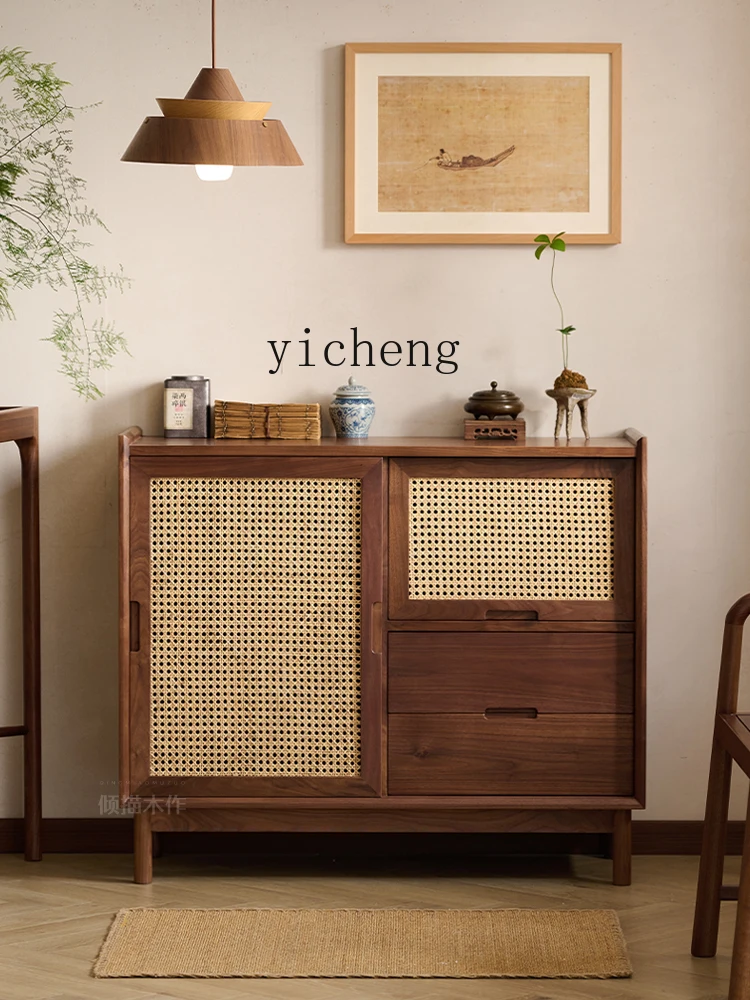 XL solid wood dining side cabinet modern simple rattan door tea cabinet household storage cabinet
XL solid wood dining side cabinet modern simple rattan door tea cabinet household storage cabinet