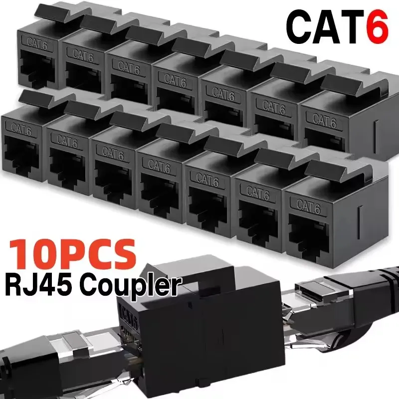 1-10Pcs CAT6 RJ45 Keystone Jack Coupler Cat6 RJ45 Keystone Couplers Ethernet Connector Female to Female Lan Cable Extender
1-10Pcs CAT6 RJ45 Keystone Jack Coupler Cat6 RJ45 Keystone Couplers Ethernet Connector Female to Female Lan Cable Extender