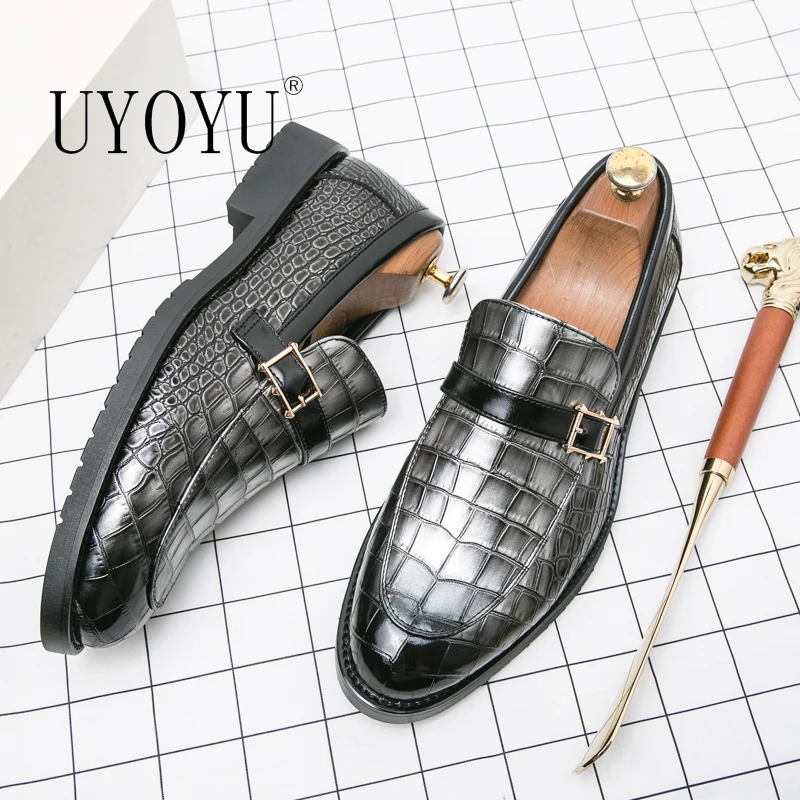 Fashion Business Men's Dress Monks 38~48 Wedding Buckle Designer Leather Luxury Office Male Casual Shoes for Men Loafers Flats
Fashion Business Men's Dress Monks 38~48 Wedding Buckle Designer Leather Luxury Office Male Casual Shoes for Men Loafers Flats