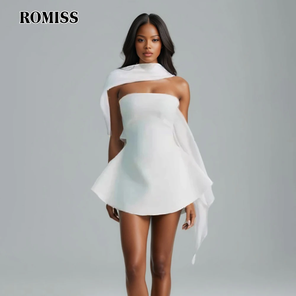 ROMISS Solid Minimalist Splicced Lace Up Dress For Women Strapless Sleeveless High Waist Temperament Mini Dress Female New
ROMISS Solid Minimalist Splicced Lace Up Dress For Women Strapless Sleeveless High Waist Temperament Mini Dress Female New