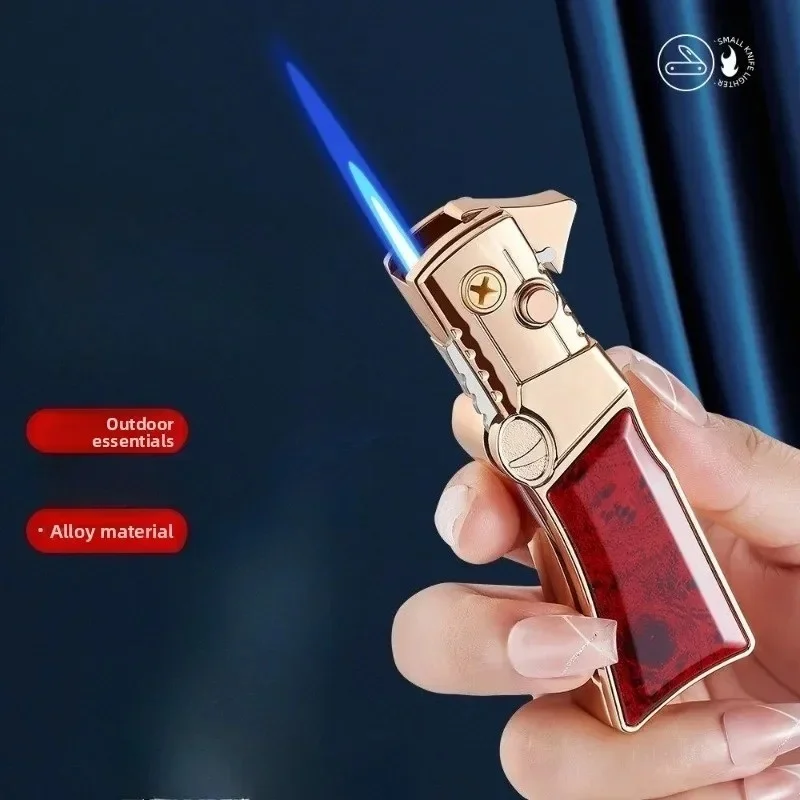 Creative Windproof Turbo Lighter Outdoor Survival Multifunctional Metal Tool Portable Butane Gas Cigar Lighter Men's Gift
Creative Windproof Turbo Lighter Outdoor Survival Multifunctional Metal Tool Portable Butane Gas Cigar Lighter Men's Gift