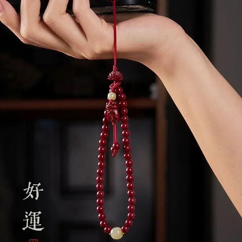 Purple Gold Sand Cinnabar Mobile Phone Chain Rich Armor, Small Fish, Know Mobile Phone Chain, Women's Natal Year Accessories
Purple Gold Sand Cinnabar Mobile Phone Chain Rich Armor, Small Fish, Know Mobile Phone Chain, Women's Natal Year Accessories