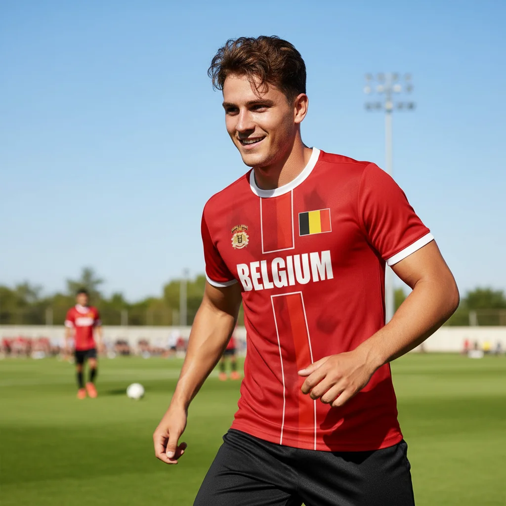 New Belgium Football Jersey Men's Sports T-shirts Belgian Flag Street Oversized Tops Unisex Casual Maillot Football Team Uniform
New Belgium Football Jersey Men's Sports T-shirts Belgian Flag Street Oversized Tops Unisex Casual Maillot Football Team Uniform