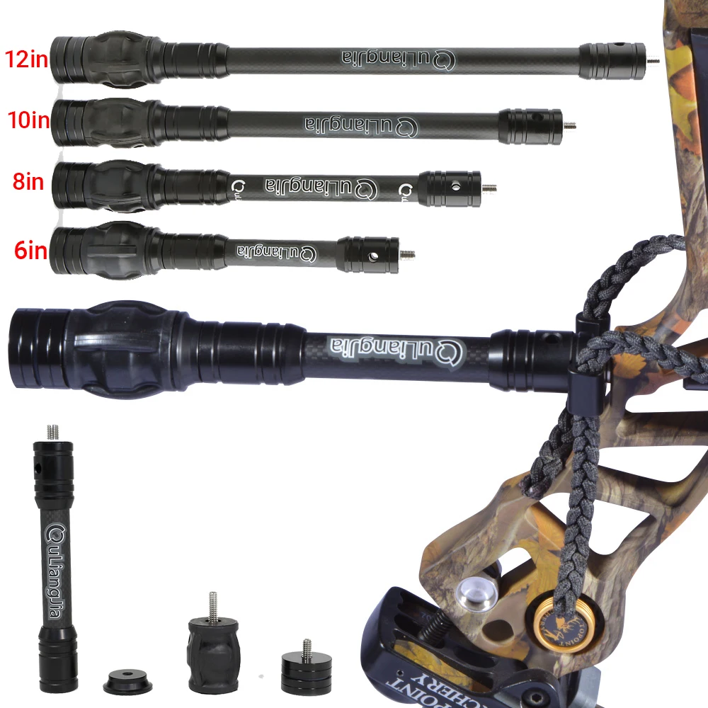 6/8/10/12 "стабилизатор блочного лука, стержень для стрельбы из лука, карбоновый балансир, влаговая структура, амортизатор, лук, стрела, охотничьи аксессуары 
6/8/10/12 "стабилизатор блочного лука, стержень для стрельбы из лука, карбоновый балансир, влаговая структура, амортизатор, лук, стрела, охотничьи аксессуары