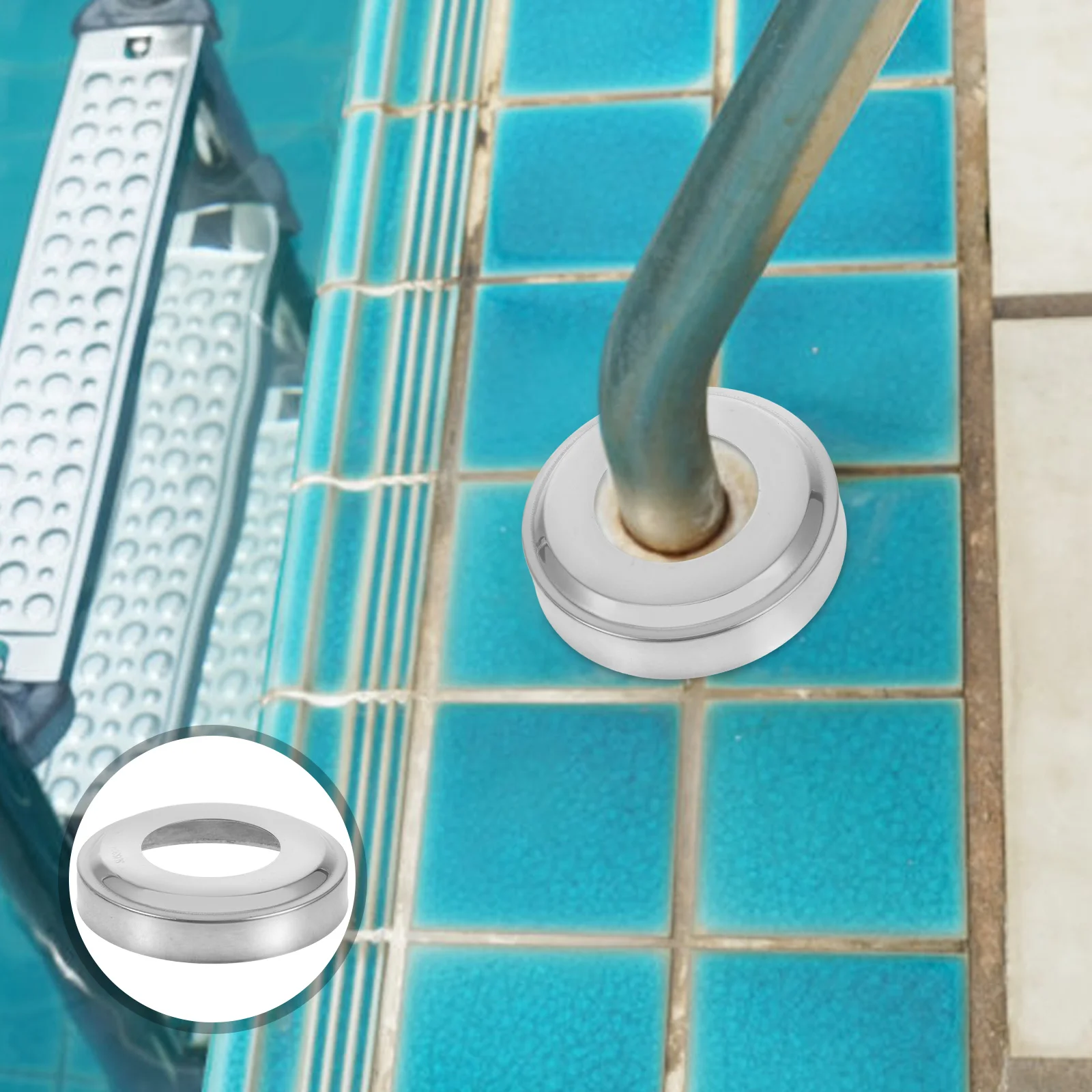 4Pcs Stainless Steel Pool Ladder Base Covers 1.9-Inch Thick Durable Handrail Replacement Decorative Parts for Inground Pool
4Pcs Stainless Steel Pool Ladder Base Covers 1.9-Inch Thick Durable Handrail Replacement Decorative Parts for Inground Pool