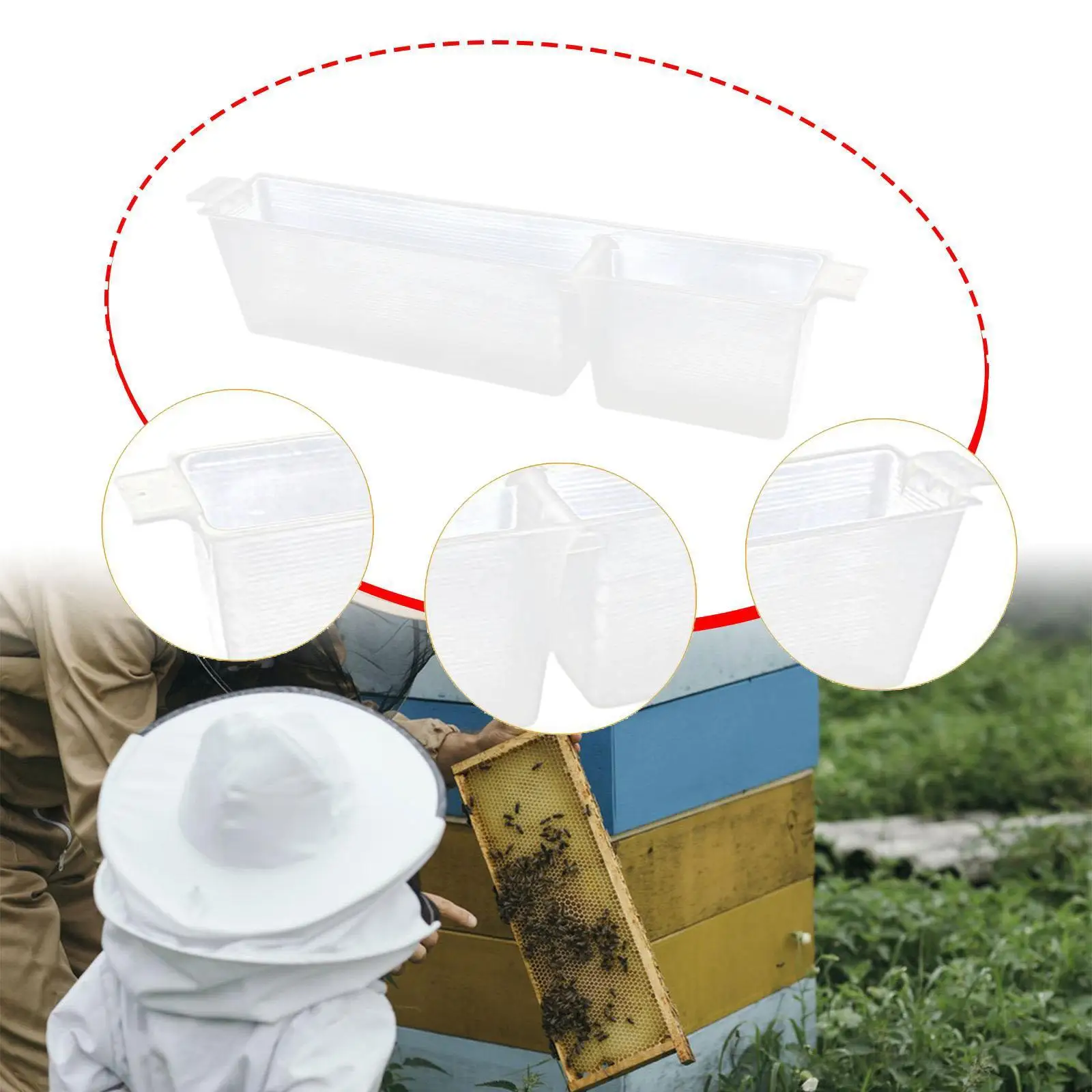 Durable Plastic Bee Feeders 3kg Capacity Water Feeder for Apiculture Beehive Equipment Supplies
Durable Plastic Bee Feeders 3kg Capacity Water Feeder for Apiculture Beehive Equipment Supplies