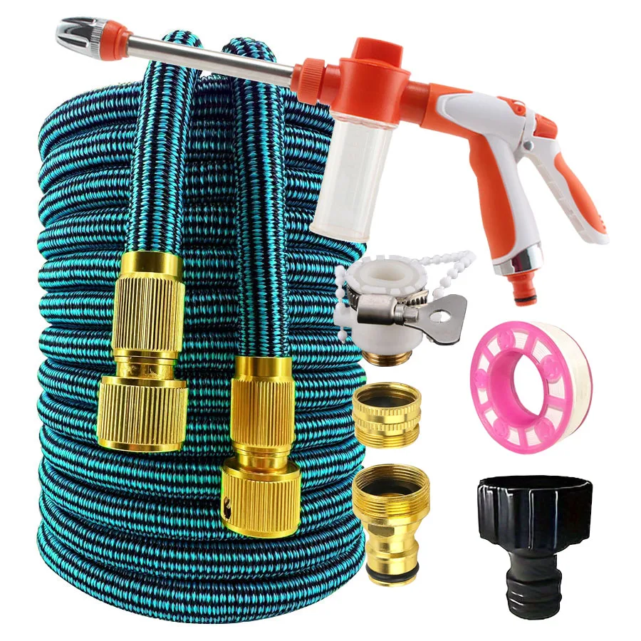 LOVFEN 25/50/75/100/150ft Expandable Water Hose Flexible Magic Garden Hose 10 Pattern Sprayer Nozzle For Pet Cleaning Watering
LOVFEN 25/50/75/100/150ft Expandable Water Hose Flexible Magic Garden Hose 10 Pattern Sprayer Nozzle For Pet Cleaning Watering