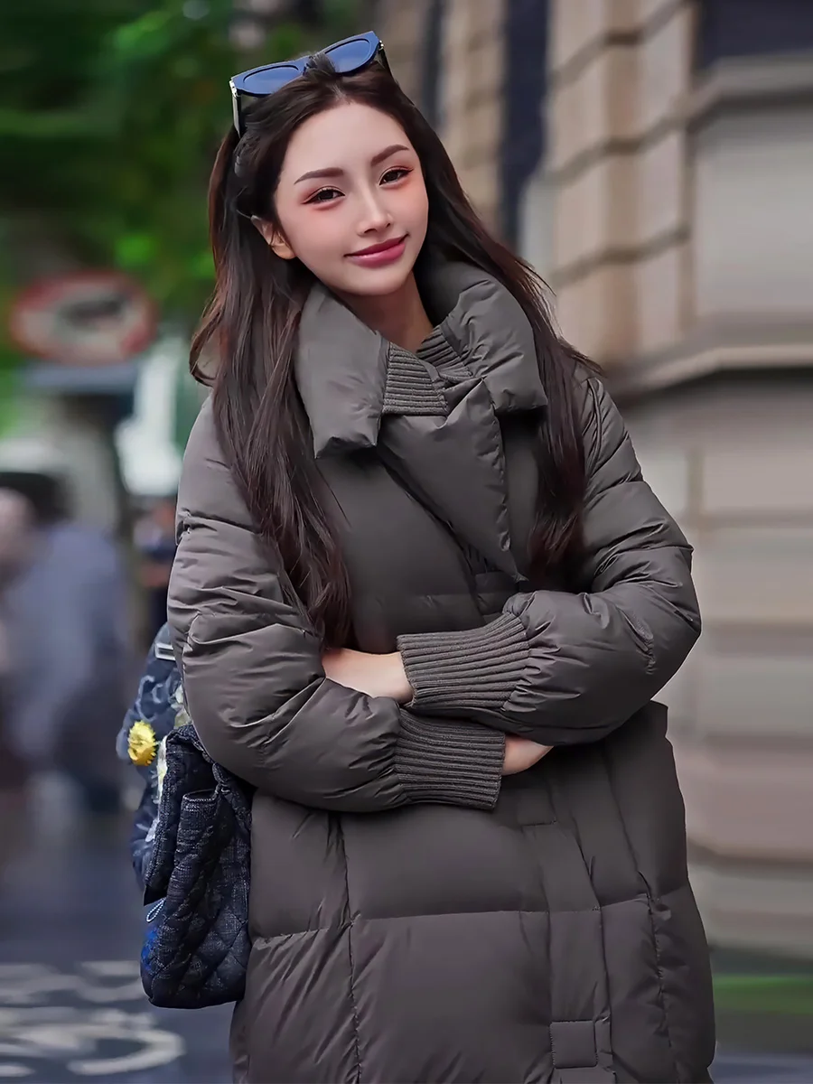 Faionable Thiened Fce Lined White Du down Jaet Women's Winter Coat Large Collar All Matched Sli New Arrival
Faionable Thiened Fce Lined White Du down Jaet Women's Winter Coat Large Collar All Matched Sli New Arrival