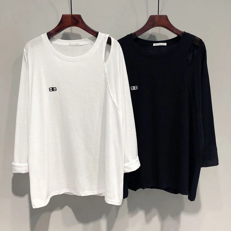 plus Size Women's Long Sve T-irt Loose Fit Mid-Length Base irt Comfortable Korean Sle round Ne Casual Faion
plus Size Women's Long Sve T-irt Loose Fit Mid-Length Base irt Comfortable Korean Sle round Ne Casual Faion