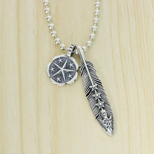Hip hop sterling silver pendant design silver necklace trendy men and women Pentagram jewelry trendy brand simple and versatile
Hip hop sterling silver pendant design silver necklace trendy men and women Pentagram jewelry trendy brand simple and versatile