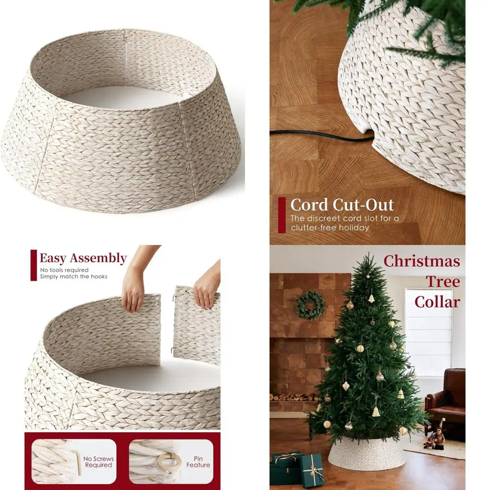 Ошейник для рождественской елки из тканого гиацинта в деревенском стиле, 36 штучных елок по 7,5–10 футов, мытая белая крышка базы с вырезом на шнуре
Ошейник для рождественской елки из тканого гиацинта в деревенском стиле, 36 штучных елок по 7,5–10 футов, мытая белая крышка базы с вырезом на шнуре