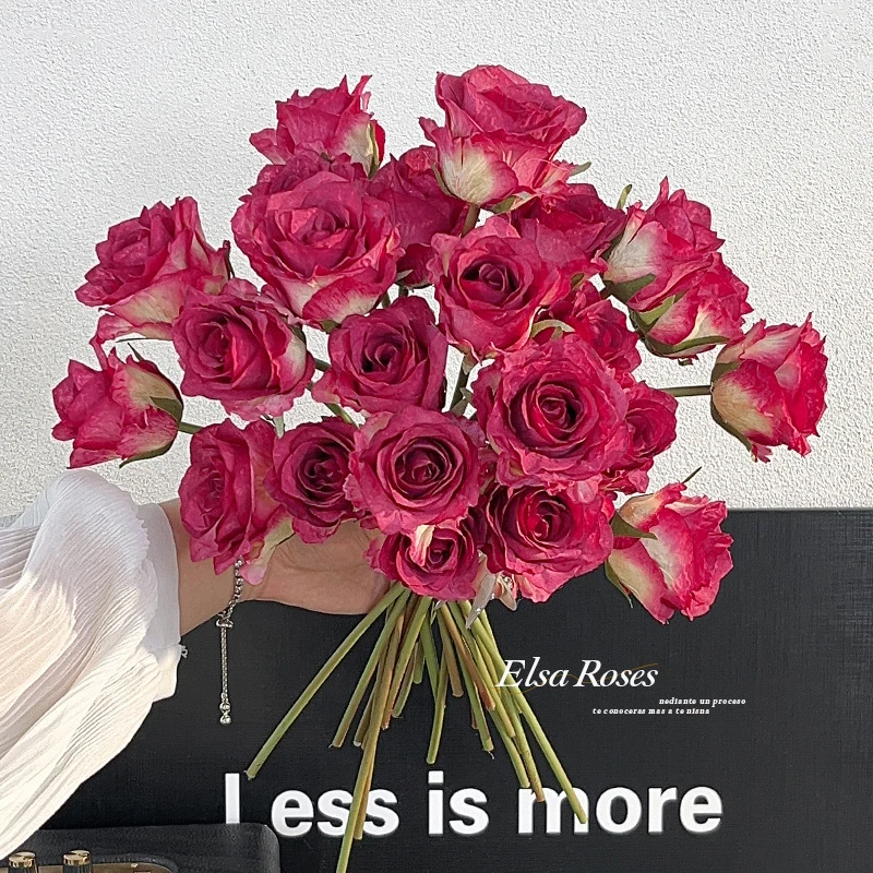 Artificial dried rose flowers, faux flower bouquets, table decorations, flower arrangements, decorative ornaments, photo props,
Artificial dried rose flowers, faux flower bouquets, table decorations, flower arrangements, decorative ornaments, photo props,