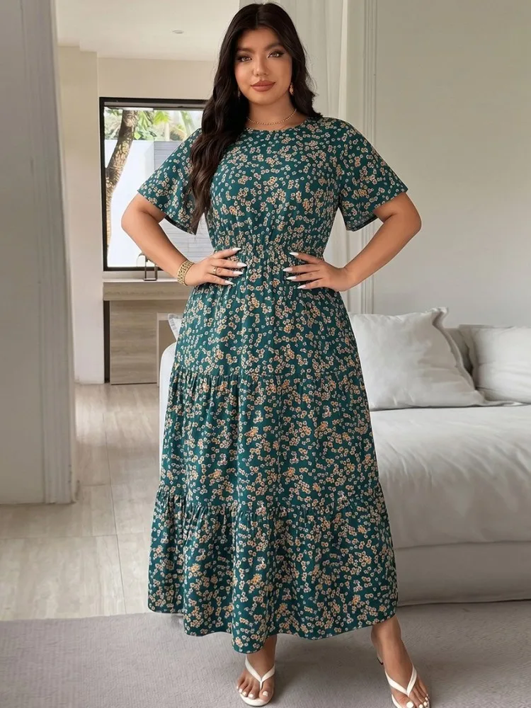 XL-4XL Plus Size Clothes Dresses Women Robes Summer Short Sleeve Street Style Casual 3XL 4XL Big Size Midi Dress Oversized
XL-4XL Plus Size Clothes Dresses Women Robes Summer Short Sleeve Street Style Casual 3XL 4XL Big Size Midi Dress Oversized