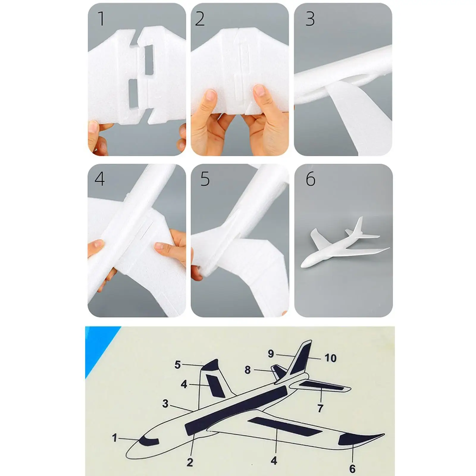 Foam Airplane Toy Airplane Hand Throwing Plane Outdoor Activities Flying Toy Planes for Kids
Foam Airplane Toy Airplane Hand Throwing Plane Outdoor Activities Flying Toy Planes for Kids
