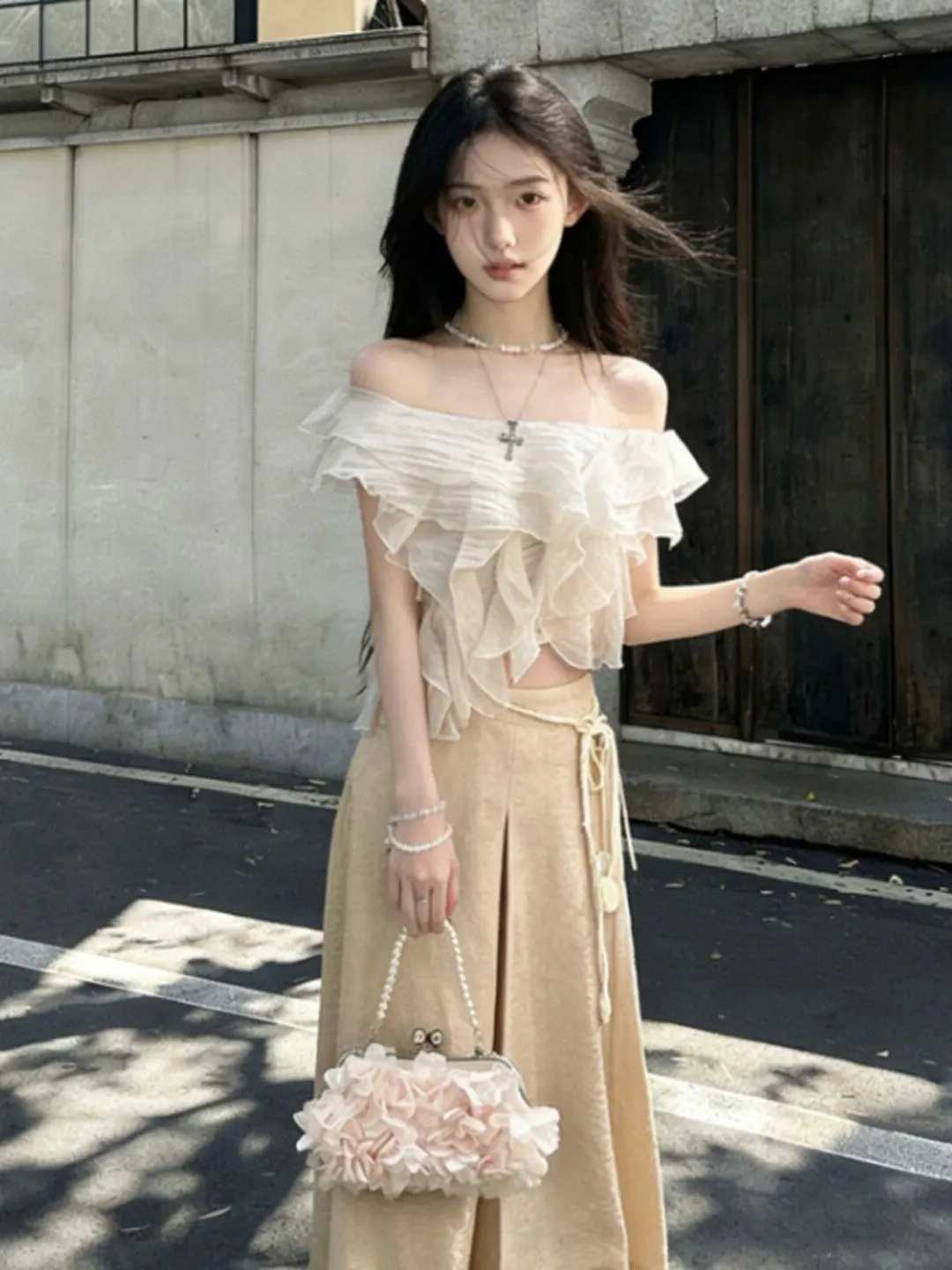 Unique Korean Style Summer Outfit 2026 Ultra Popular One Shoulder Chiffon Top Wide Leg Pants Two Piece Set Comfortable Fit
Unique Korean Style Summer Outfit 2026 Ultra Popular One Shoulder Chiffon Top Wide Leg Pants Two Piece Set Comfortable Fit