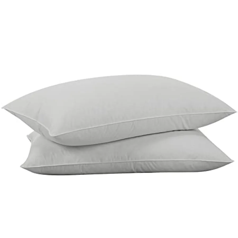 Goose Feathers Down Pillows - King Size Bed Sleeping Hotel Collection Pillows Set of 2 with 100% Cotton Cover
Goose Feathers Down Pillows - King Size Bed Sleeping Hotel Collection Pillows Set of 2 with 100% Cotton Cover